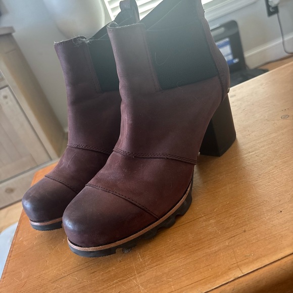 Sorel Dark red Brown Heeled Boots - Picture 8 of 8